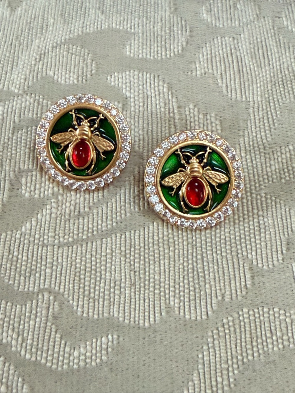 Honey Bee Pierced Earrings